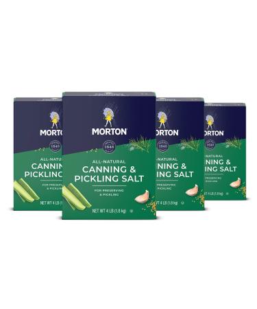 Morton Canning & Pickling Salt, 4 Pound (Pack of 4)
