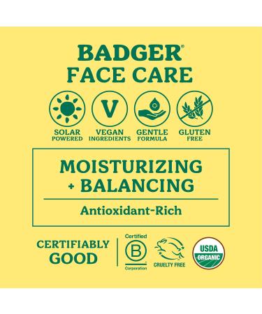 Badger Argan Face Oil - Certified Organic Moisturizing Facial Oil - 1 oz Glass Bottle - Buy Online on SooperMarket.com