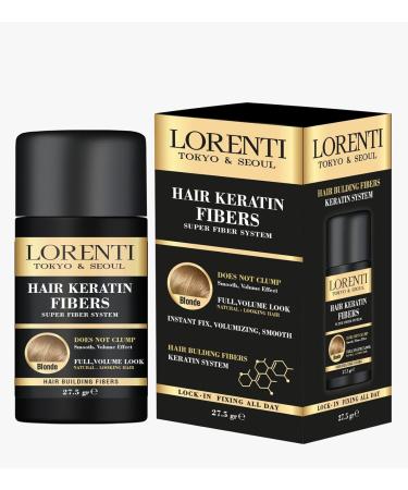 Lorenti Hair Keratin Fibers | Hair Building Powder | Instant Fix Volumizing Smooth | No Clump | Medium Brown 27.5 gr - Buy Online on SooperMarket.com
