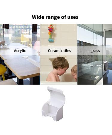 Self-Adhesive Plastic Razor Holder with Cover | Double-Sided Shower & Kitchen Hanger | Best Bathroom Organization - Buy Online on SooperMarket.com