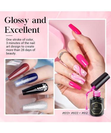 MEFA 23 Pcs Gel Nail Polish Set - Summer Bright Classic Colors with Glossy & Matte Top Coat - Starter Manicure Kit for Women - DIY Salon Gift - Buy Online on SooperMarket.com