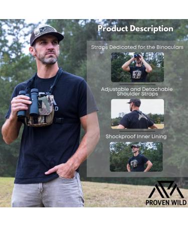 Proven Wild Bino Harness: Waterproof 900D Nylon Chest Pack for Hunting | Adjustable Straps, 2 Mesh Pockets, Zipper Back Pocket - Buy Online on SooperMarket.com
