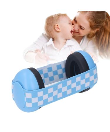 Spacnana baby throat protection officer with noise suppression ABS foam elastic hearing protection noise suppression ear protectionists for infants (blue)