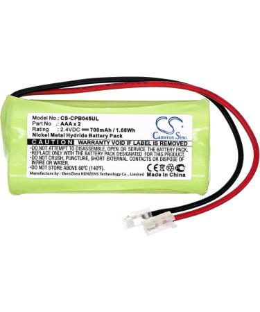 700mAh/2.4V AAA Battery Replacement - Universal AAA x 2 | International Shipping Available - Buy Online on SooperMarket.com