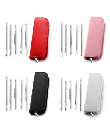 Jewelrywe 5pcs Blackhead Remover Tool Set - Stainless Steel Comedone Extractor for Acne & Blackhead Removal - Buy Online on SooperMarket.com