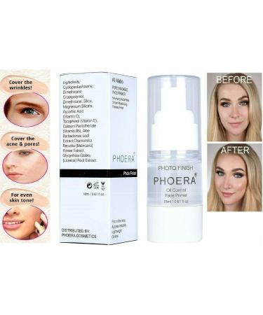 Phoera Face Primer with Invisible Pores, Oil Control, and Added Vitamins - Matte Finish, Long Lasting Makeup Base - 18ml Primer - Buy Online on SooperMarket.com