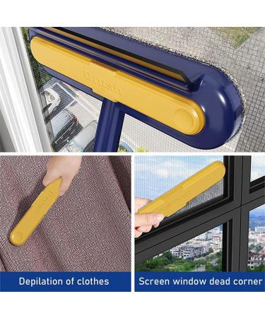 Wosieue 3 in 1 Window Screen Cleaner Window Cleaning Brush Window Cleaning Tool Glass Window Mesh Screen Cleaner - Buy Online on SooperMarket.com