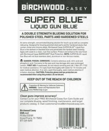 Birchwood Casey E & F Super Blue Liquid Gun Blue 90ml - Professional Grade Gun Bluing Solution - Buy Online on SooperMarket.com