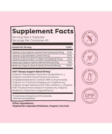 KOS Lookin Good Beauty Capsules - 90 Nutrient-Rich Capsules for Radiant Skin - Buy Online on SooperMarket.com