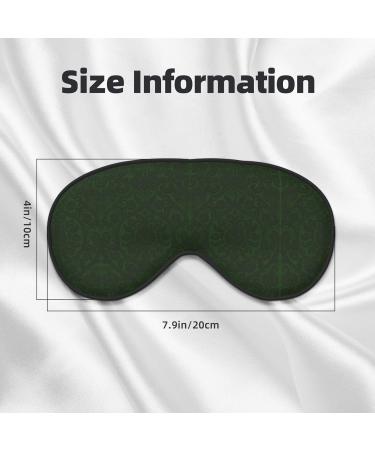 Buy SSIMOO Hunter Green Floral Petals Pattern Sleep Mask - Adjustable Breathable & Fashionable Eye Mask for Comfortable Sleep - International Shipping Available - Buy Online on SooperMarket.com