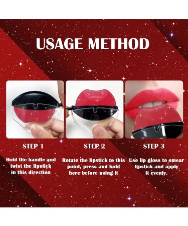 DAGEDA Lazy Lipstick - Color Changing, Long Lasting, Waterproof & Moisturizing with Lip Shape Design (Color C) - Buy Online on SooperMarket.com