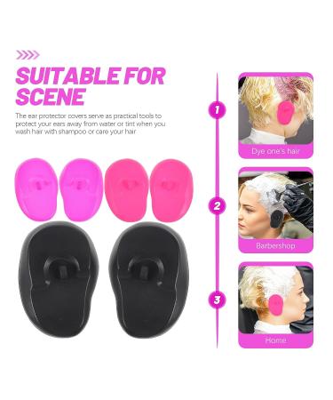MAGICLULU 3 Pairs Silicone Hair Dye Ear Cover Salon Earmuffs - Hairdressing Must-Have - Buy Online on SooperMarket.com