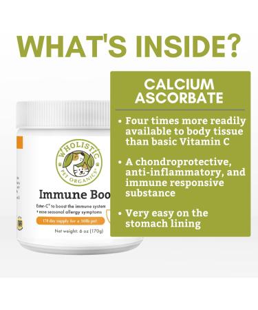 Organic Dog Allergy Relief & Immune Support Supplement | Vitamin C Powder for Joint Mobility & Overall Health | UTI Relief | 1000mg Ester C | Made in USA | 6 oz - Buy Online on SooperMarket.com