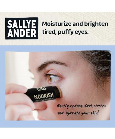 SALLYEANDER Nourish Under Eye Treatment for Dark Circles, Crow's Feet, Fine Lines & Puffiness - Handmade, Moisturizing & Restoring Tender Skin - Buy Online on SooperMarket.com