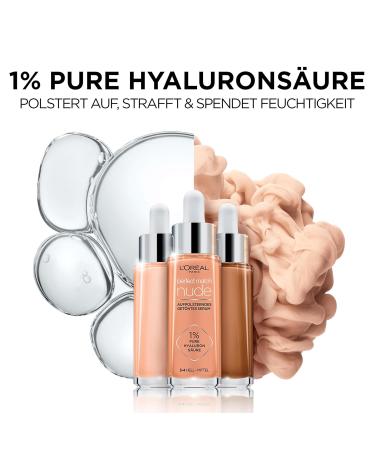 L'Or al Paris Tinted Serum - Nourishing Liquid Foundation with Hyaluronic Acid | Perfect Match No. 1-2 Very Light-Light | 30 ml - International Shipping - Buy Online on SooperMarket.com