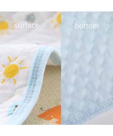Eco-Friendly Baby Waterproof Mattress Pad - Breathable Reusable Cotton Cover (3 Pack XL 70x105 cm) in Pink/Blue/Yellow - Buy Online on SooperMarket.com