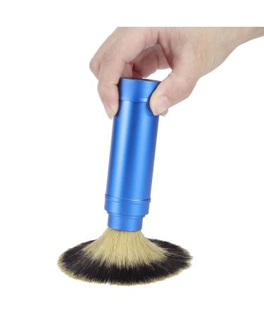 Compact Beard Brush for Men | Ergonomic Wet Shaving Tool | Easy to Carry Grooming Accessory - Blue - Buy Online on SooperMarket.com