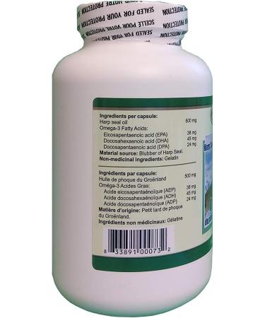 Zaley Harp Seal Oil Omega-3 500mg x 300 capsules - Buy Online on SooperMarket.com