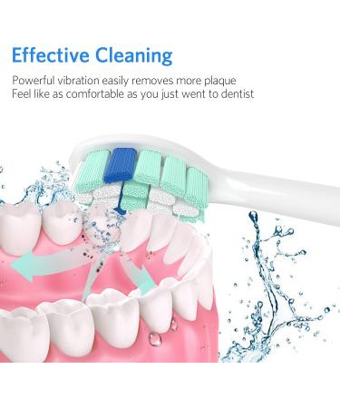 Senyum Replacement Toothbrush Heads for Philips Sonicare - 10 Pack, White | Compatible with Sonicare Electric Toothbrushes - Buy Online on SooperMarket.com