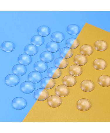Acmer 1 inch/25mm Clear Glass Dome Cabochons - 100 Pieces for Photo Pendant Jewelry Making - Buy Online on SooperMarket.com