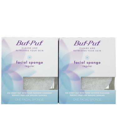 Buf-Puf Regular Facial Sponge - 2 pk