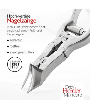 Buy Otto Herder Head Cutter - Stainless Steel Nail Tongs for Thick Toenails (16cm) | Foot Nail Scissors for Ingrown Toenails & Fingernails - International Shipping Available - Buy Online on SooperMarket.com