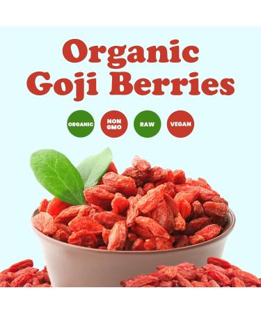 Buy Food to Live Organic Goji Berries 4 lbs - Sun Dried Non-GMO Raw Vegan Superfood - Bulk Sirtfood Snack - Buy Online on SooperMarket.com