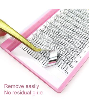 3D D Curl 0.10mm Short Stem Eyelash Extensions - Finished Compartment Volume Lashes (12 Pieces) - Buy Online on SooperMarket.com