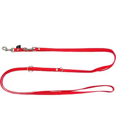 Elropet Adjustable Dog Leash for Small Dogs - Mini Double Linen 3.5m (4x Adjustable) - Red - Ideal for International Shipping - Buy Online on SooperMarket.com