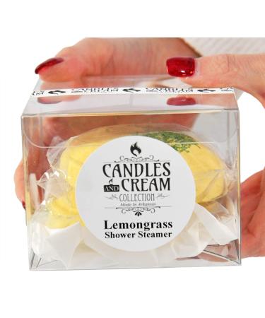 Candles & Cream Lemongrass Shower Steamers - Aromatherapy Stress Relief Set of 2 - Buy Online on SooperMarket.com