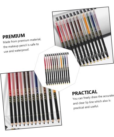 KALLORY 12pcs Lip Liner Eyeliner Waterproof Eye Liner Pencil Lipliner Pens Cosmetic Supplies Makeup Pen Lips - Buy Online on SooperMarket.com