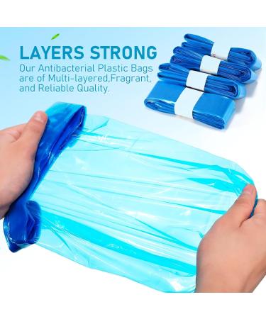 Odor-Tight Diaper Pail Cassettes - 10 Pack 4.5m Disposal Bags for Tommee Tippee Sangenic & Offspring - Navy Blue - Buy Online on SooperMarket.com