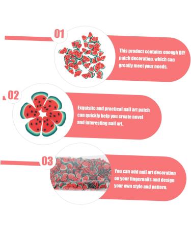 FRCOLOR 4 Pieces 5 Decorative Ornaments DIY Accessories for Nail Salons Face Ice Cubes Mobile Phone Shell Ornament Fruit Slices Nail Art Animal Decor Polymer Clay Manicure Charm - Buy Online on SooperMarket.com