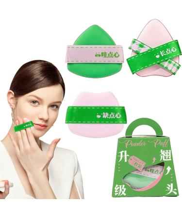 Veeteah Face Powder Puff - High-Density and Flexible Blender Sponge - Cosmetic Foundation Applicator Soft Triangle Face Puff For Wet And Dry Use Beauty Makeup Tools - Buy Online on SooperMarket.com