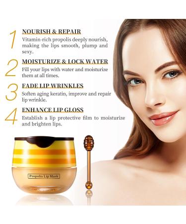 LSxia Bee Balm Honey Lip Mask - Hydrating & Moisturizing Lip Care for Dry Cracked Lips - Buy Online on SooperMarket.com