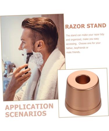 Buy Mikinona Manual Shaving Razor Holder - Sturdy Portable Metal Stand for Safety Razors | Best Men's Razor Storage Solution - Buy Online on SooperMarket.com