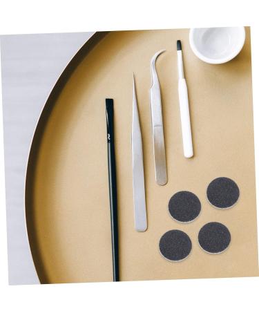 NOLITOY 1 Frosted Sheet Pedicure Tools for Feet Round Sanding Discs Manicure Grinding Slice Nail Set 2.5x2.5cm Black - Buy Online on SooperMarket.com