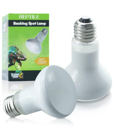 Lucky herp reptiles heat lamp 50W-2er-pack heat lamp Terrarium Turtles Basking Spot E27 heating lamp for reptiles turtles chickens bare stage dogs