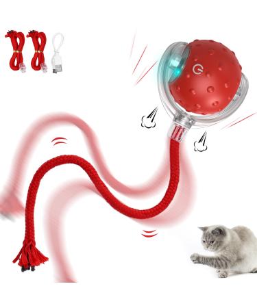 IOKHEIRA Interactive Cat Toy Electric Automatic Cat Toys for Indoor Cats Rechargeable Irregular Moving Cat Toys Stimulate Cats' Hunting Instincts for Indoor Cats Adult All Floors & Carpet Available