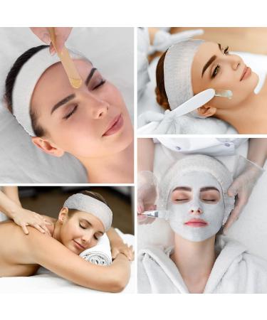 300 Count Disposable Spa Headbands - Non Woven Facial Hair Bands for Women - Elastic and Individually Packaged for Skin Care and Makeup - Sauna Supplies for Girls - Buy Online on SooperMarket.com
