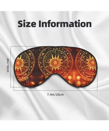 SSIMOO Gears Clock Bronze Century Soft Sleep Eye Mask - Breathable Travel Eye Patch for Women | Relax & Unwind in Comfort - Buy Online on SooperMarket.com