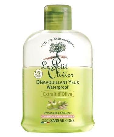 Le Petit Olivier - Waterproof Eye Make-Up Remover - Olive Extract - Made in France - 125 ml Bottle