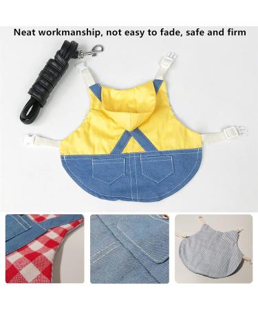 Adjustable Soft Rabbit Dishes & Leash Set | Pet Rabbit Dishes for Small Animals - Yellow (M) - Buy Online on SooperMarket.com