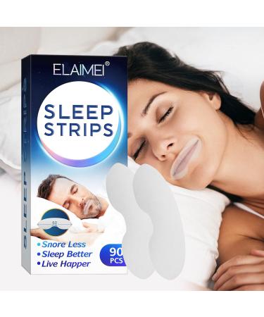 Snoring and Lip Patch - Nasal and Mouth Shutting, Promotes Respiratory Breathing, Skin Care for Dry Skin - One Size, White - Buy Online on SooperMarket.com