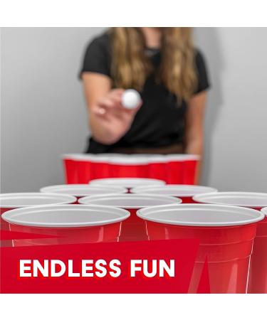 BayView Beer Pong Set | 24 Cups & 4 Balls | America's #1 Drinking Game | Reusable - Buy Online on SooperMarket.com