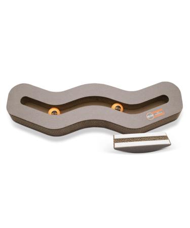 K&H Pet Products Kitty Tippy Track n' Roll Cat Scratcher Cardboard Interactive Cat Toy 22.5 x 6.5