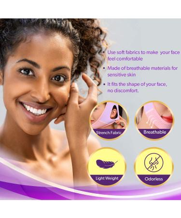 Paradream V-Shaped Double Chin Reducer Face Mask - Pink Face Lifting Belt - Buy Online on SooperMarket.com