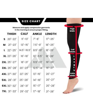 Mojo Compression Sports Thigh Sleeve for Hamstring & Quad Injuries Unisex Small Black | International Shipping Available - Buy Online on SooperMarket.com
