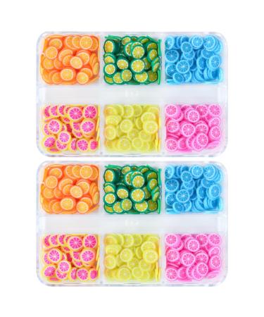 2Boxes Colorful Beads DIY Crfat Making Projects 3D Beads Nail Unique Accessories For Creative Nail Enthusiasts 3D Nail