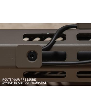 Montrum M-LOK Weapon Light Pressure Switch Cable Clips - Black Aluminum - Buy Online on SooperMarket.com